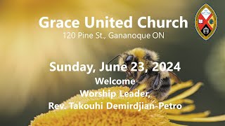 Grace United Church  Gananoque Ontario  July 7 2024 [upl. by Nayarb]