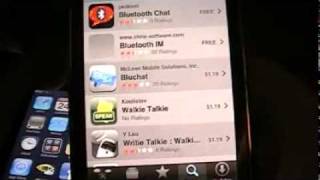 How To Bluetooth IM Chat On iPod TouchiPhone [upl. by Nnyleuqaj]