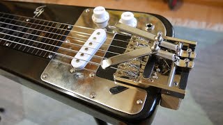 Pedal Steel sound on Lap Steel Guitar the cheap way Duesenberg Multibender Harley Benton Lapsteel [upl. by Bittencourt]