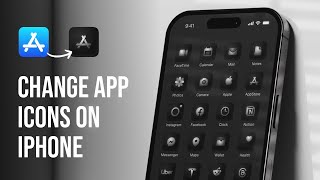 How to customize your iPhone change App Icons on iOS 17 [upl. by Netsirhc330]