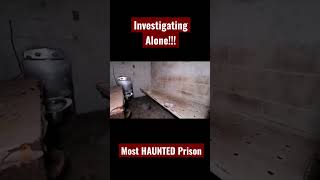 INSANE PARANORMAL EVIDENCE  Most HAUNTED PRISON ALONE scary shorts [upl. by Danais]