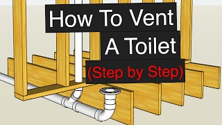 How To Vent amp Plumb A Toilet Step by Step [upl. by Tresa883]