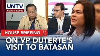 House of Representatives conducts press briefing on the visit of VP Duterte at the Batasan  Nov 22 [upl. by Anal]