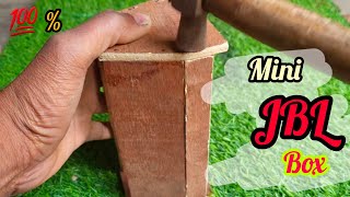 how to make mini jbl box at home  how to make mini dj box [upl. by Ydnal87]