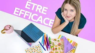 Astuces pour être PRODUCTIF et EFFICACE même de la maison  Back to school 2020 [upl. by Schargel]