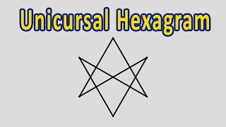 How to Draw Unicursal Hexagram  Sacred Geometry [upl. by Nov]