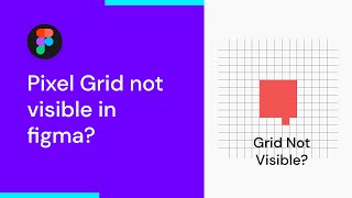 Pixel Grid not visible in figma  How to Turn on figma Pixel Grid [upl. by Rusert]