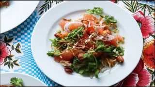 Pomelo Salad with Chile Lime Peanuts and Coconut [upl. by Bridge]