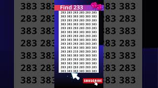 Fast test 233 s short maths mathstricks mathematics education puzzle mathpuzzle iqtest [upl. by Ekrub633]