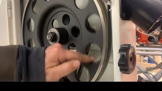 Jet 14 sfx bandsaw lower wheel blade tracking [upl. by Ablasor]