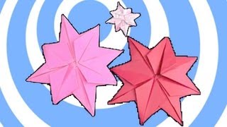 Origami XmasChristmas Star instructions [upl. by Mairem838]