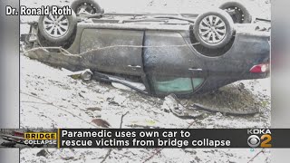 Pittsburgh EMT Uses Personal Vehicle To Rescue Bridge Collapse Victims [upl. by Wolgast]