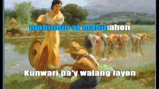 Maligayang Araw  Filipino Folk Song VideokeKaraoke [upl. by Clotilda304]