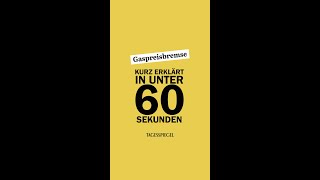 Kurz erklärt in unter 60 Sekunden Was ist die Gaspreisbremse  Energiekrise Gas Bundesregierung [upl. by Engelhart270]