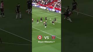 Brentford scores 1 minute goals 4 in a row in the Premiere Leauge 2425 premierleague brentford [upl. by Dat]