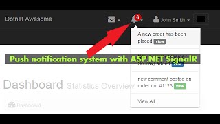 Create a push notification system with SignalR [upl. by Elyc]