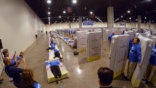 Watch 1200 People Break The World Record For Biggest Human Domino [upl. by Okihcas975]