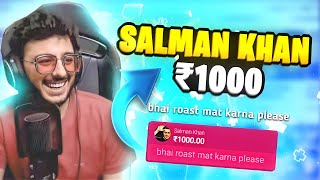 CarryMinati Got a Superchat From Selmon Bhai 😂😂😂  Trolling Streamers Funniest Superchat Mocha [upl. by Batista]