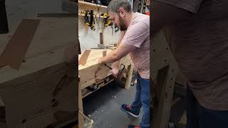 Why a Nicholson Style Bench ytshorts handtools chisels handplane woodworking workbench short [upl. by Dlorej]