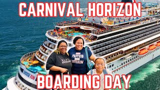 Carnival Horizon 2024 Embarkation Day Life with V Group Cruise [upl. by Warfeld]