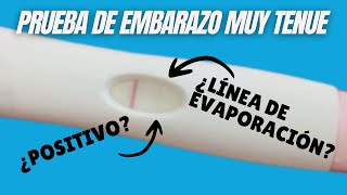 Prueba de embarazo muy tenue ¿Positivo o Línea de evaporación [upl. by Suirtemed]