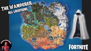 The Wanderer at all locations in Fortnite Battle Royale [upl. by Dragde]