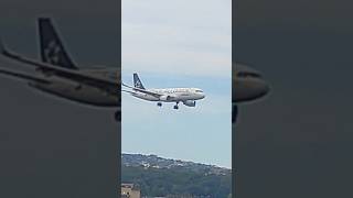 Lufthansa Star Alliance Livery A320214  Landing  Naples Capodichino Airport  RWY 06 LIRN [upl. by Ivek700]