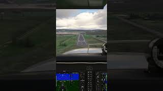 Beechcraft Baron G58 Landing at Scatsta Airport EGPM  MSFS [upl. by Carolle448]