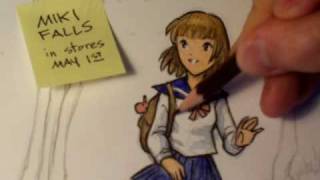 How To Color amp Ink Manga Illustrations Pt 2 quotMiki Fallsquot [upl. by Uyr36]