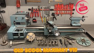 Emco Maximat V10 Metal Working Lathe in Perfect condition [upl. by Brandy]