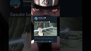 Sasuke uchiha battle iq level defferent 🤯anime naruto shorts [upl. by Refinej348]