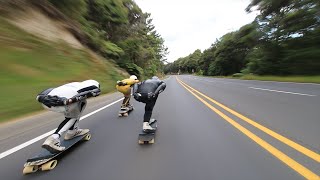 Longboarding NZ  Skateboarding At 90kmh On An Auckland Highway [upl. by Tneciv]