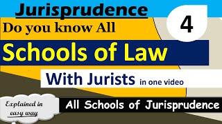 All Schools of Jurisprudence With Jurists in one video  Jurisprudence [upl. by Llien]