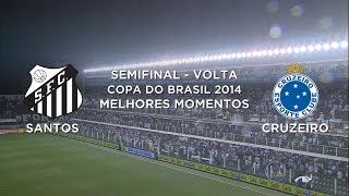 Melhores Momentos  Santos 3 x 3 Cruzeiro  Copa do Brasil  05112014 [upl. by Ribak]