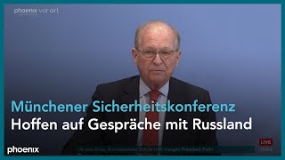 BPK Munich Security Report 2022 mit Wolfgang Ischinger zum UkraineKonflikt [upl. by Otrebogad]