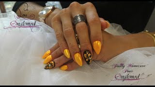 Ongle en gel quotReconstruction dun ongle mal forméquot Avec ONGLEMOD [upl. by Dodson935]