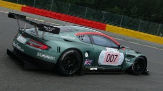 Aston Martin DBR9 on the race track [upl. by Ursula]