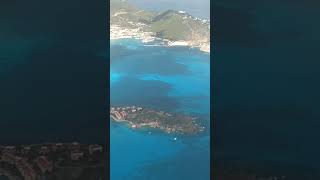 Airplane View Over St MaartenSt Martin  Flying Home From Princess Juliana International Airport [upl. by Sydelle14]