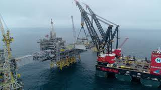 Johan Sverdrup  Sailaway and Installation [upl. by Yevi]