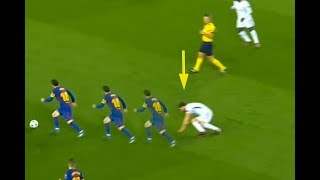 MESSI humiliate Cesc fabregas during match Barcelona Vs Chelsea [upl. by Nahtannoj]