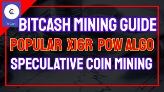 BitCash Mining Guide  Popular x16r POW Algo  Speculative Coin Mining [upl. by Ecilahs408]