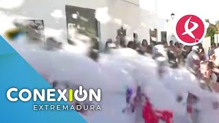 Villafranca de los Barros disfruta del festejo de las peñitas  Conexión Extremadura [upl. by Dannica]