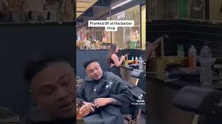 Prank bf at barbershop barbershop funny barber [upl. by Atinaujnas92]