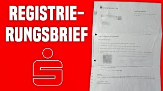 Sparkasse Registrierungsbrief Online Banking  Das müsst ihr machen [upl. by Haelam]