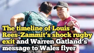 The timeline of Louis ReesZammit’s shock rugby exit and Warren Gatland’s message to Wales flyer [upl. by Jeanette]