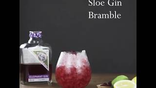 DIY Elephant Gin Cocktail Sloe Gin Bramble [upl. by Ninnahc]