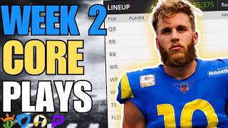 Core DraftKings amp FanDuel NFL Final Picks  Week 2 [upl. by Leizar280]