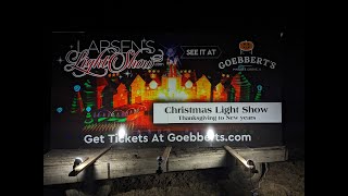 Larsens Christmas Light Show Goebberts Farm Pingree Grove Illinois [upl. by Gratianna]