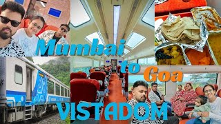 22119 Mumbai to Goa Tejas Express VISTADOM Coach  Luxury Train Travel  Full Paisa Vasool Journey 😍 [upl. by Moscow]