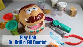 PLAY DOH Doctor Drill N Fill Dentist Playset Learning Dental Health Educational Video for Kids [upl. by Saw]